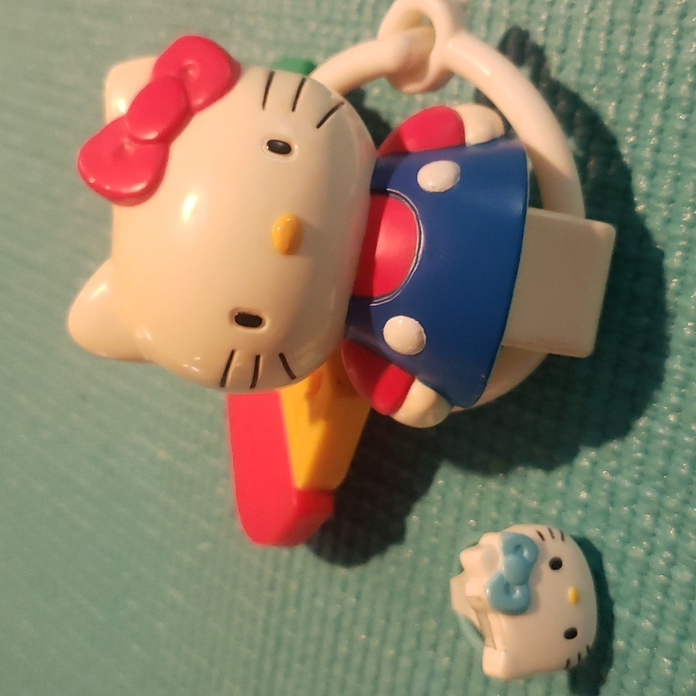 Hello Kitty teething ring '95 and HK ring stamp '98- never used